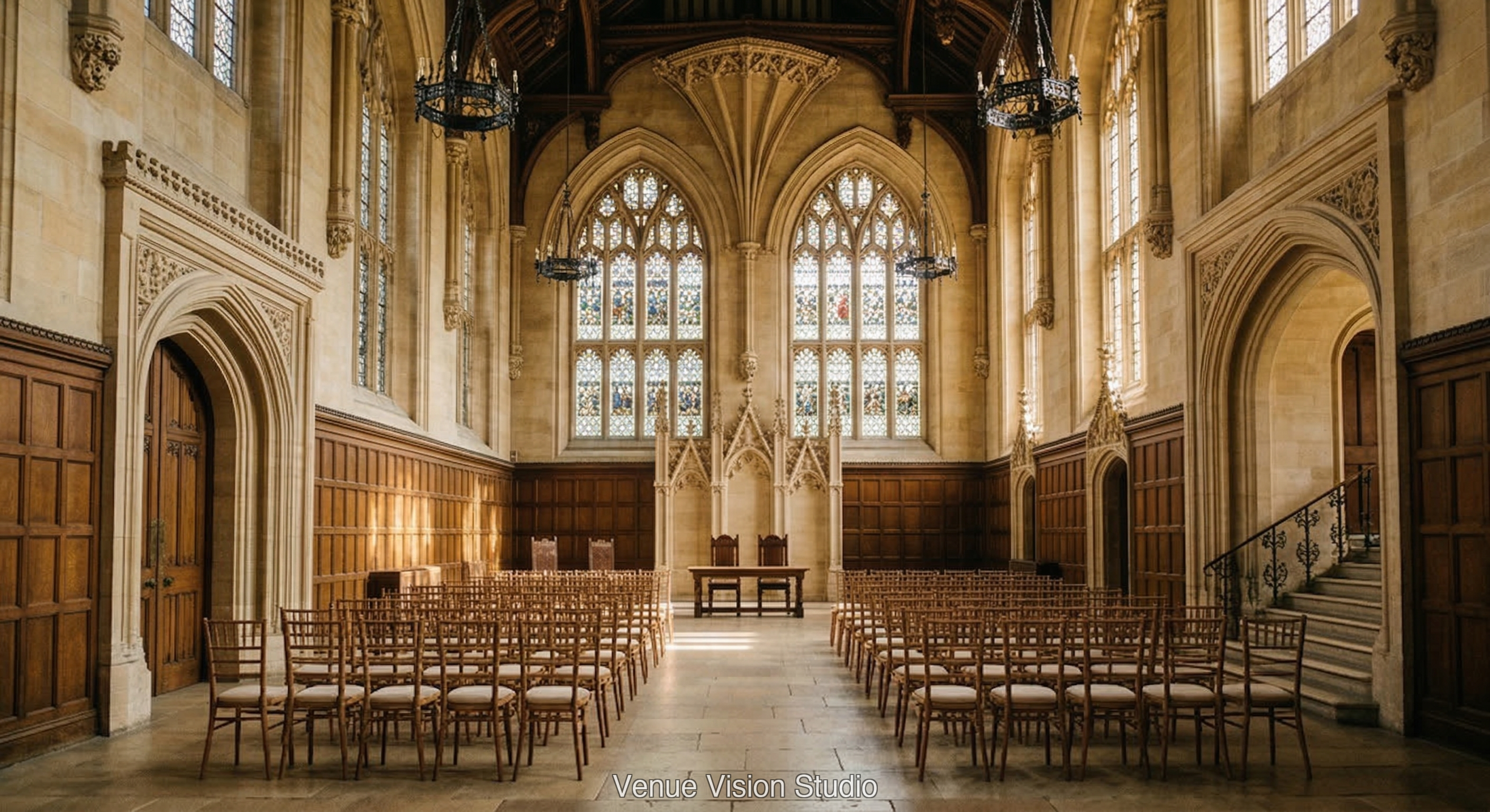 Ashstone University - Ceremony Room - AI Visualisation base image