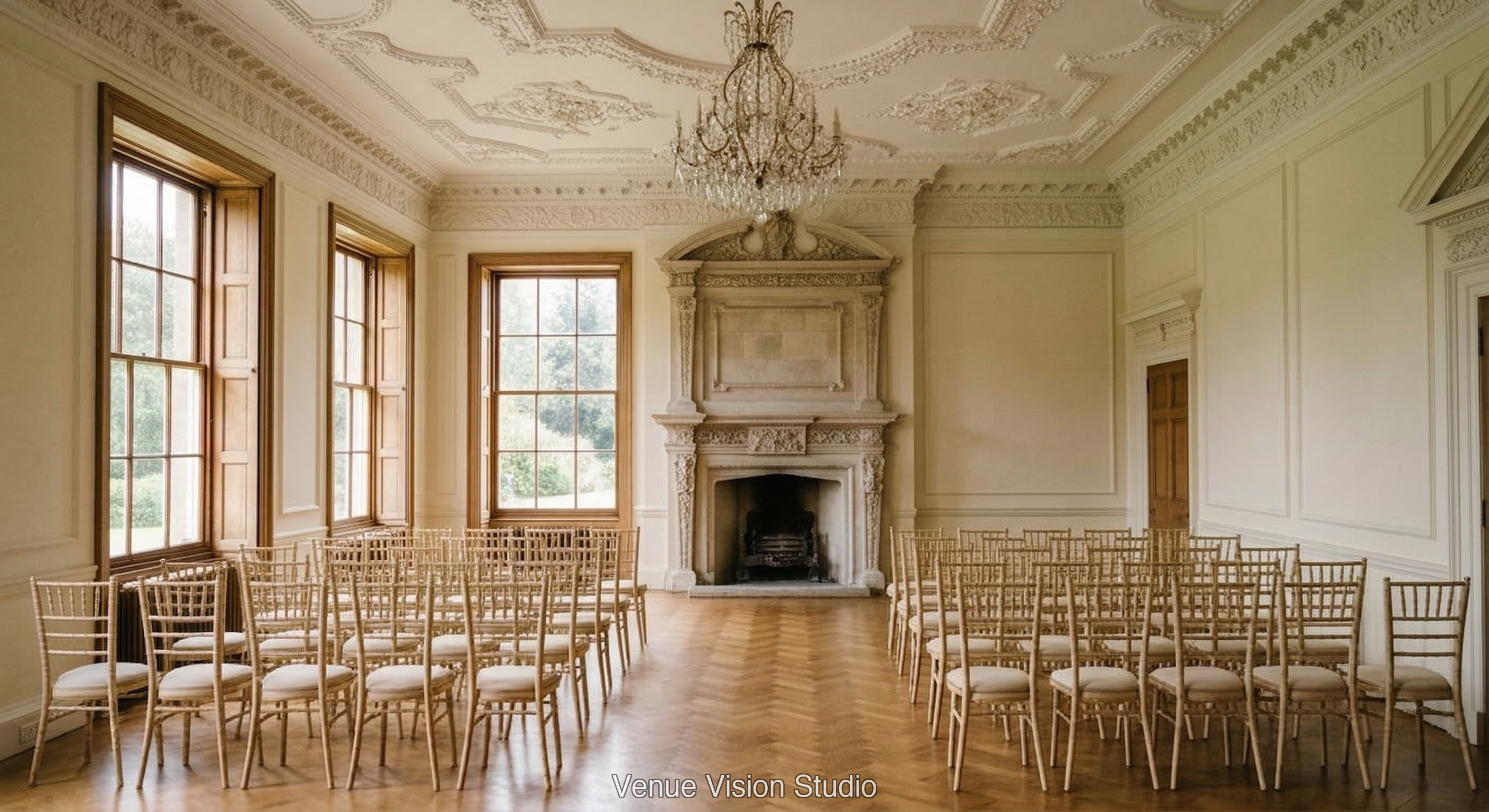 Ashworth Manor - Ceremony Room - AI Visualisation base image
