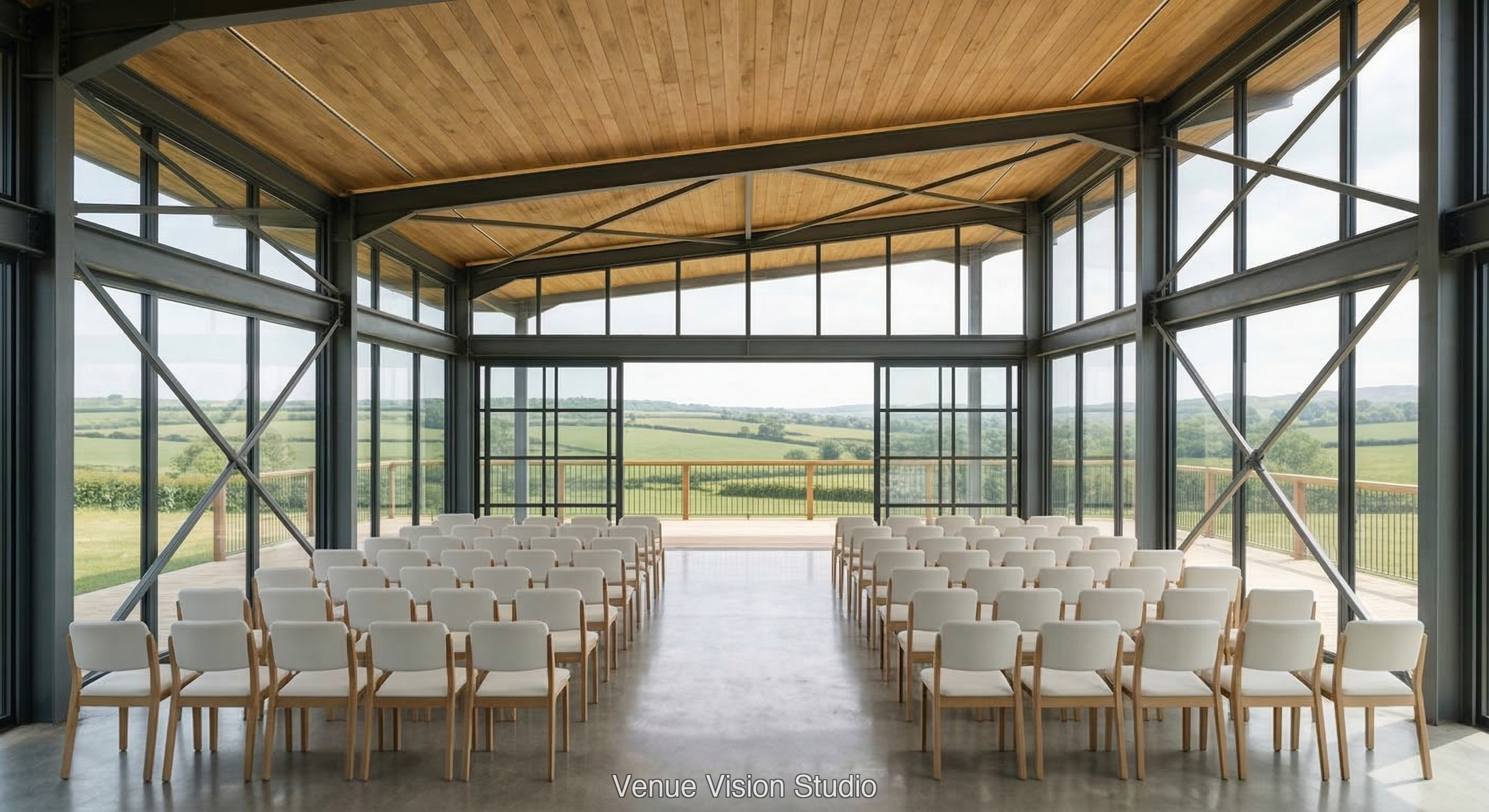 Clearview Barn - Ceremony Room - AI Visualisation base image