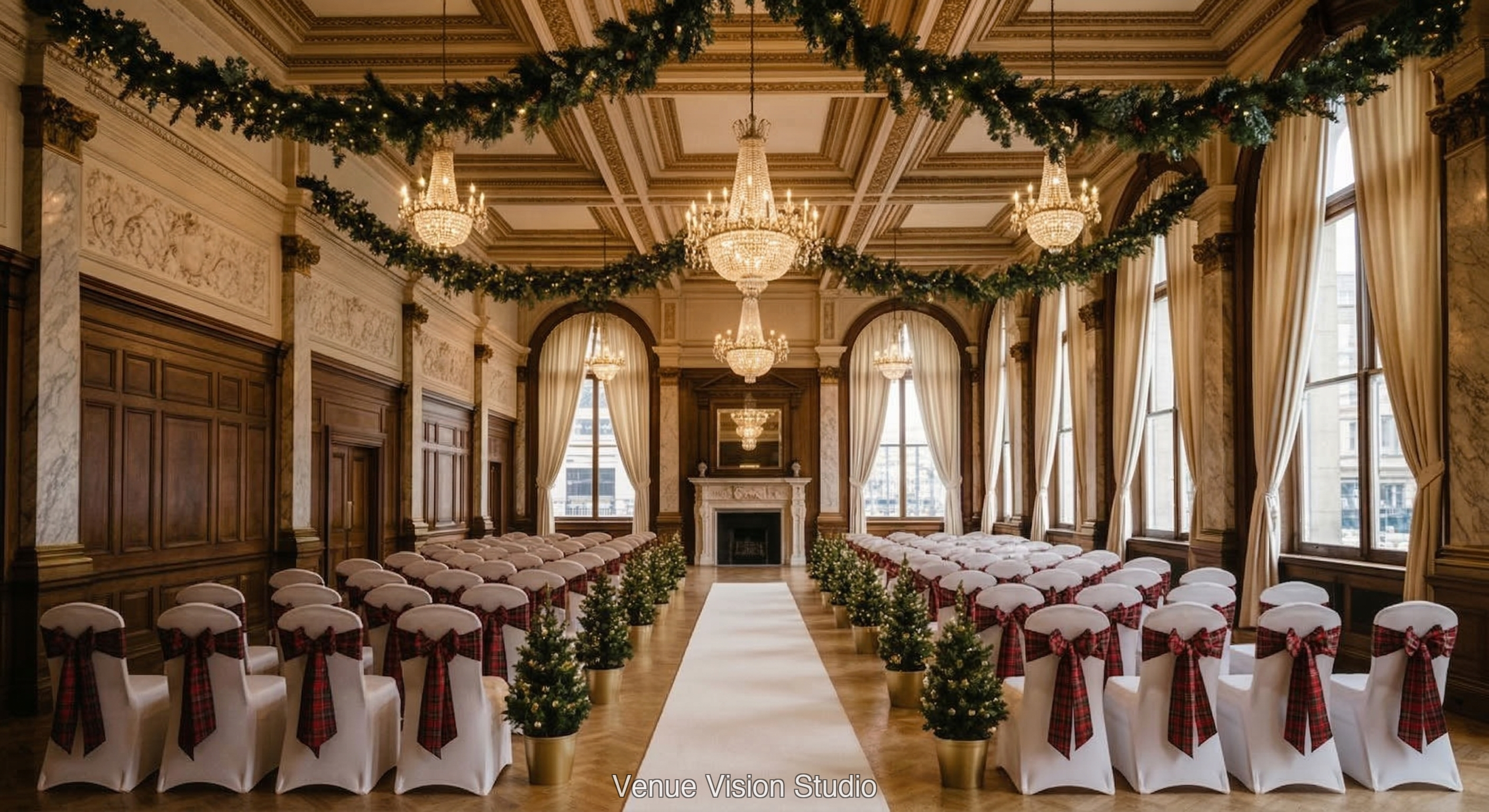 The Coppergate Hotel - themed wedding visualisation