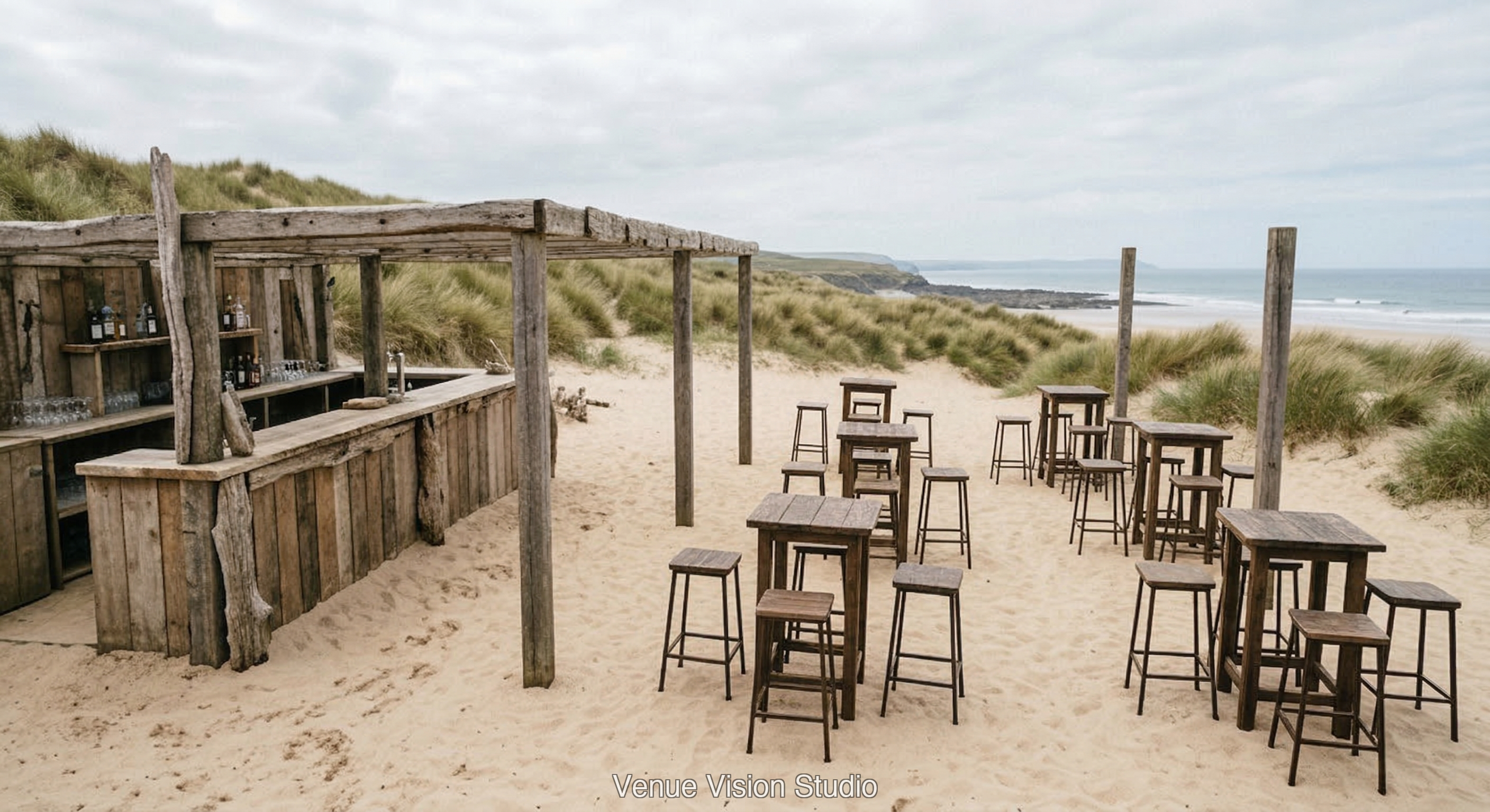 Dune Crest - Outdoor Drinks Reception - AI Visualisation base image