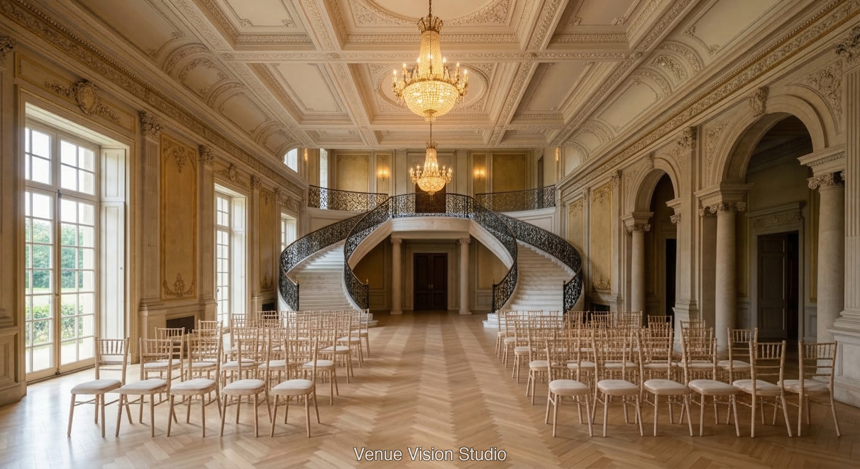 Harrington Court - Ceremony Room - AI Visualisation base image