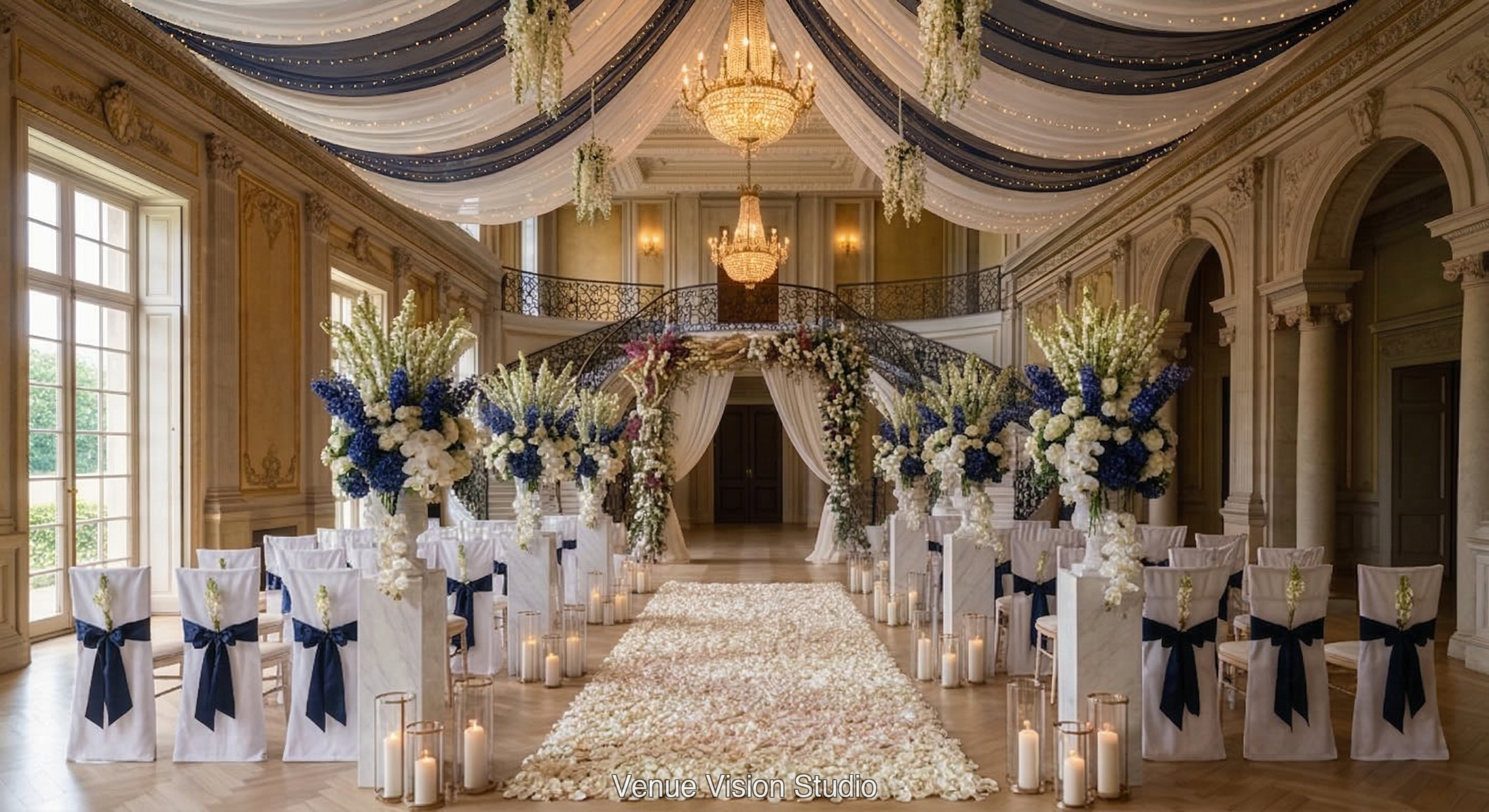 Harrington Court - themed wedding visualisation