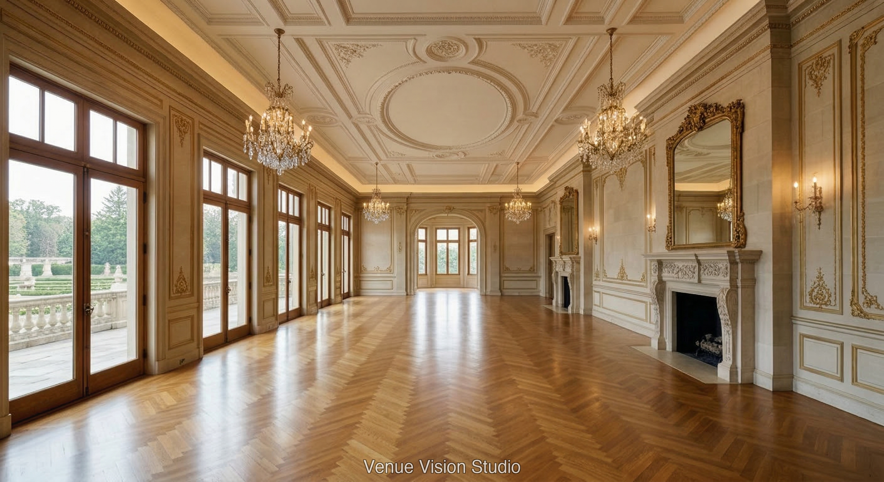 Harrington Court - Reception Room - AI Visualisation base image