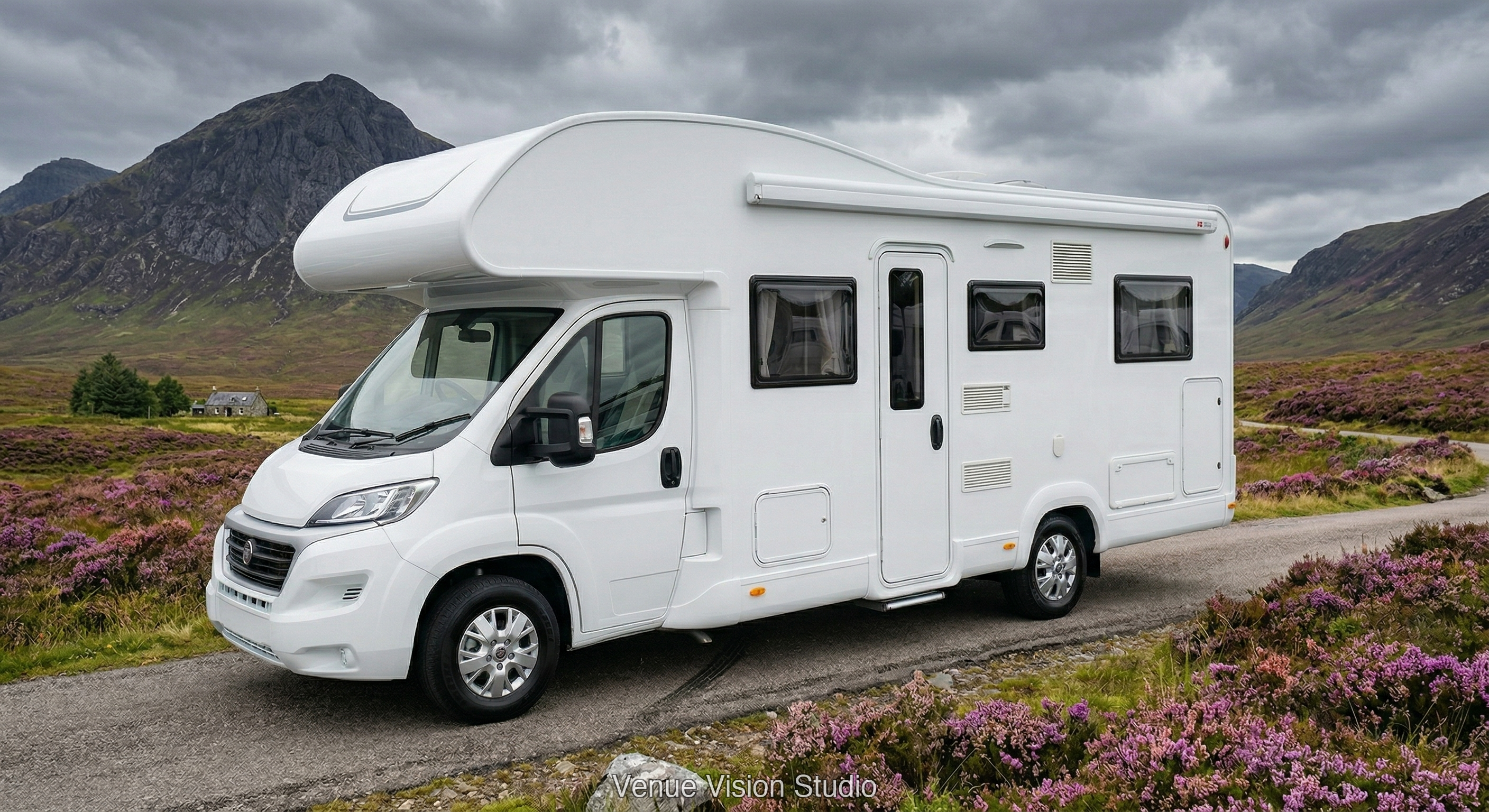 Motorhome in the Scottish Highlands
