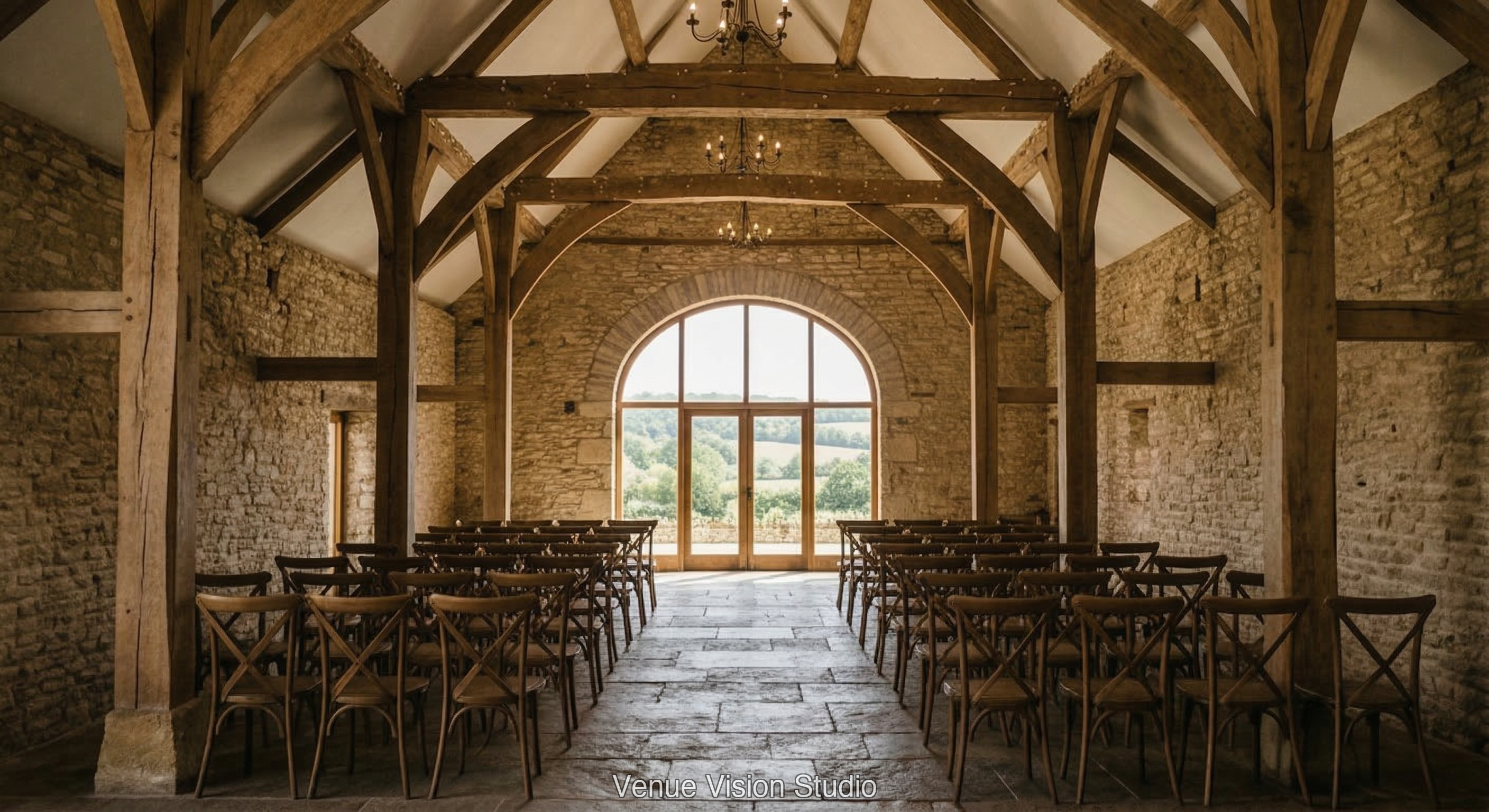 Meadowbrook Barn - Ceremony Room - AI Visualisation base image