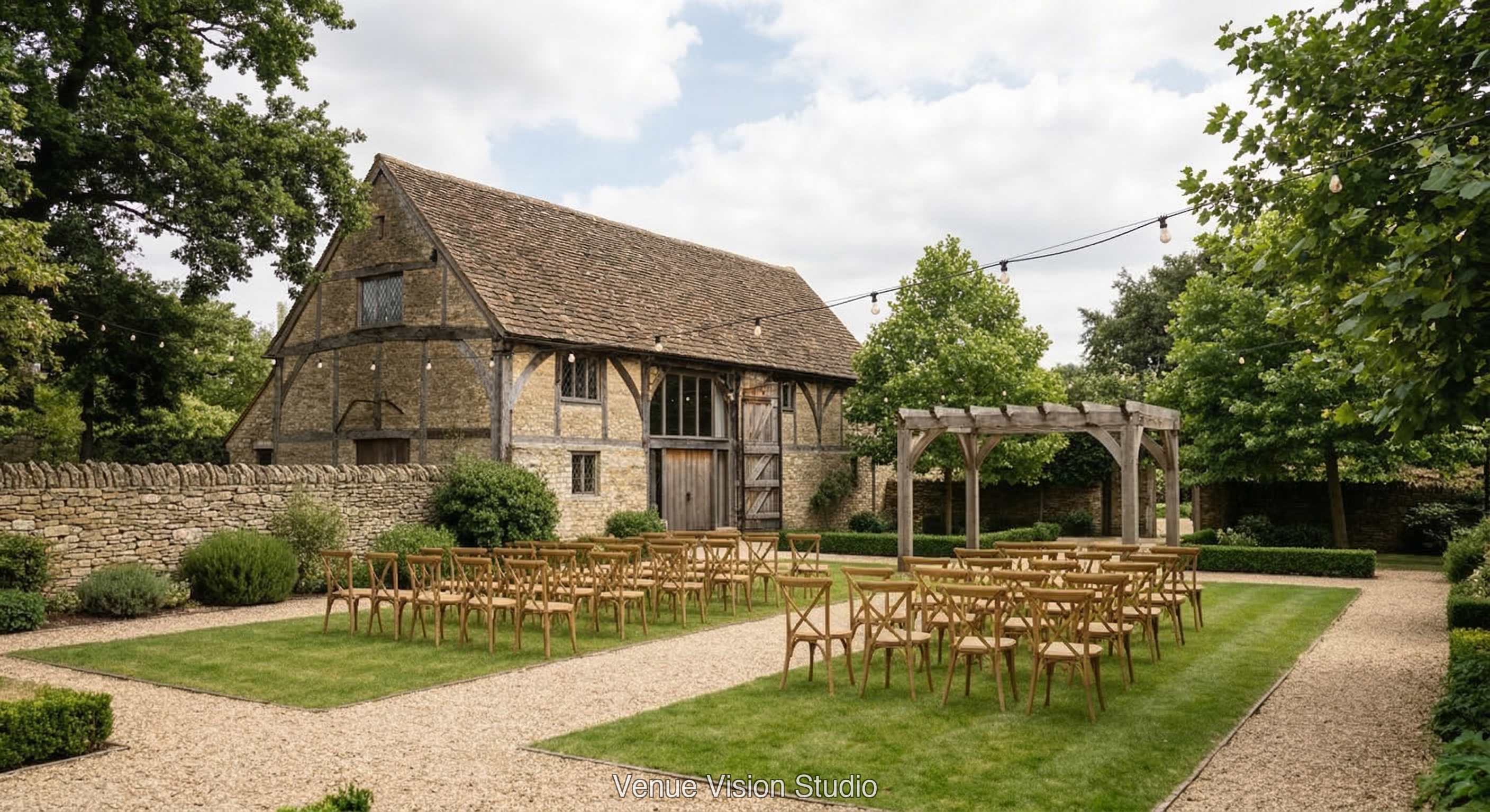 Meadowbrook Barn - Outdoor Space - AI Visualisation base image