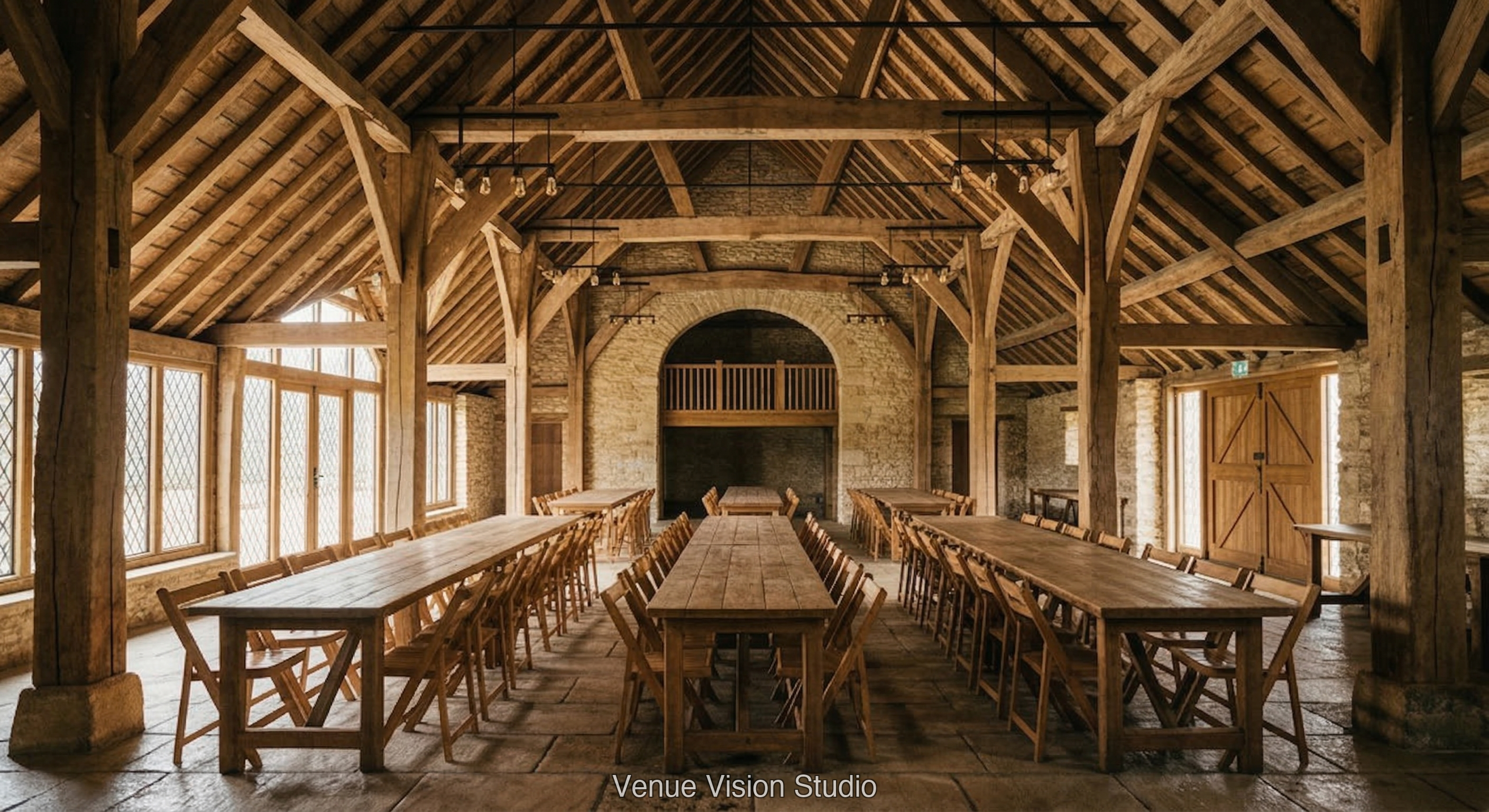 Meadowbrook Barn - Reception Room - AI Visualisation base image