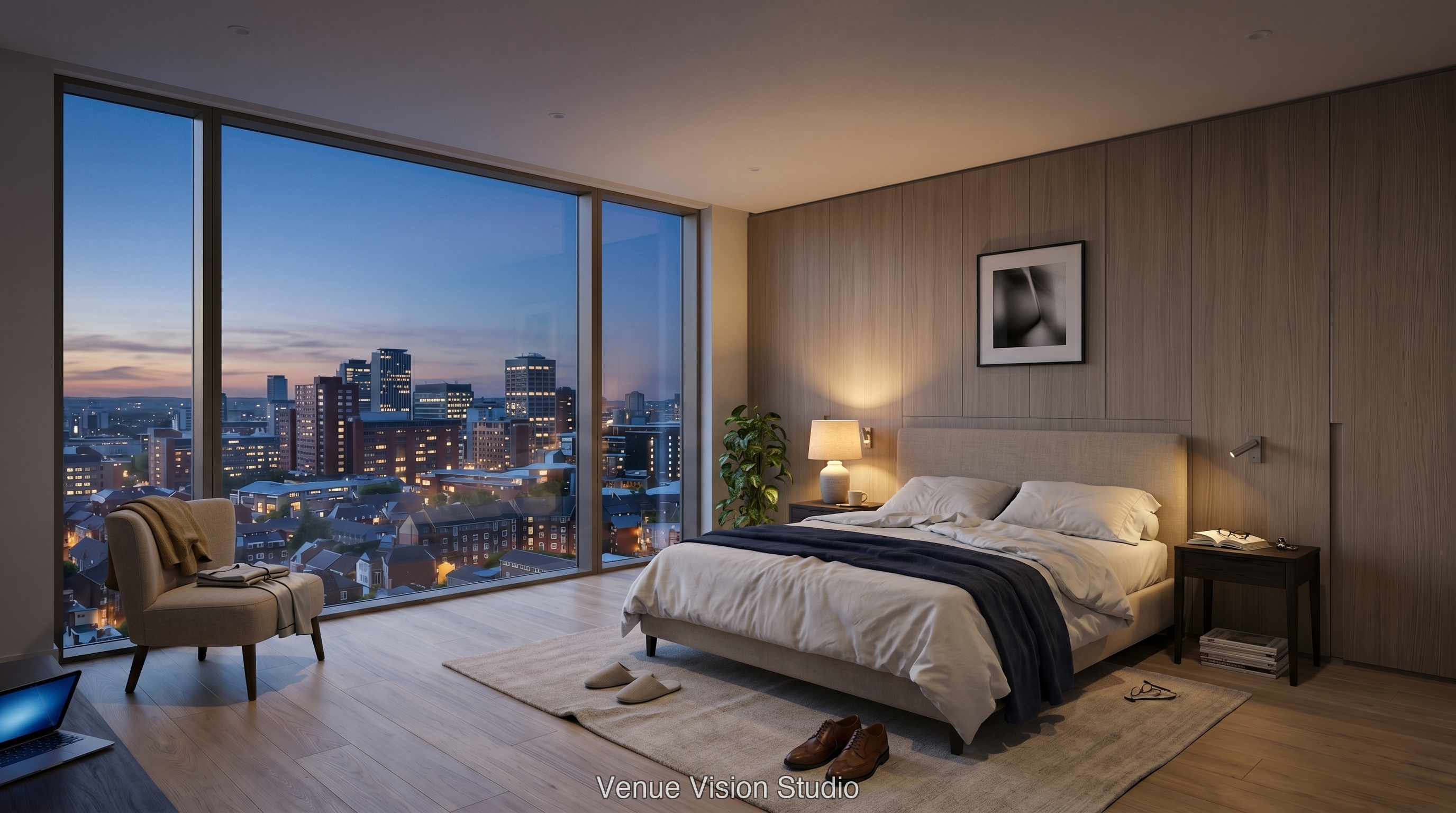 Tenanted Professional — bedroom — AI Visualisation